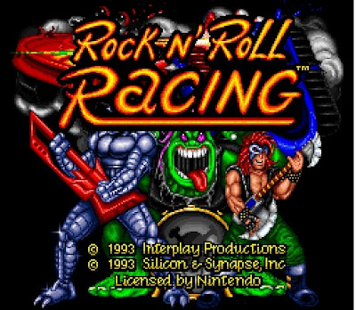 Rock n' Roll Racing Title Screen