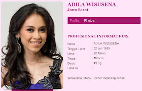 Foto Foto Finalis Miss Indonesia 2012 Adila wisusena Bugil dengan terbaru di video bugil