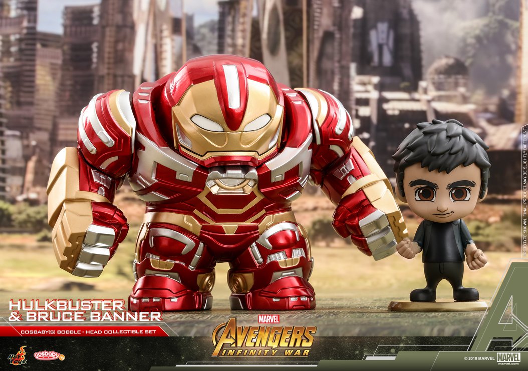 Hot Toys Hulkbuster & Bruce Banner Cosbaby Set