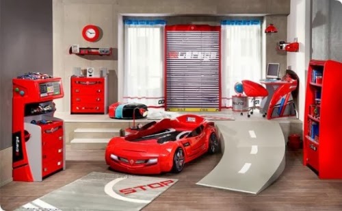 Dormitorios para niños tema coches - Ideas para decorar dormitorios