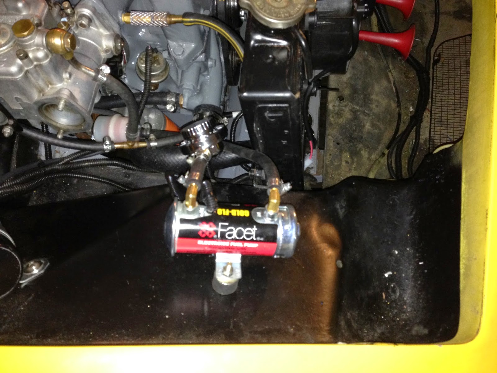 1969 Lotus Elan Plus 2 Restoration: Electric fuel pump installed