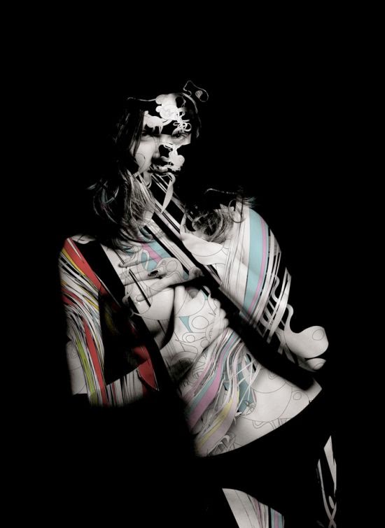 Alberto Seveso fotografia photoshop mulheres lindas sensuais peitos surreais pintura corporal tatuagem