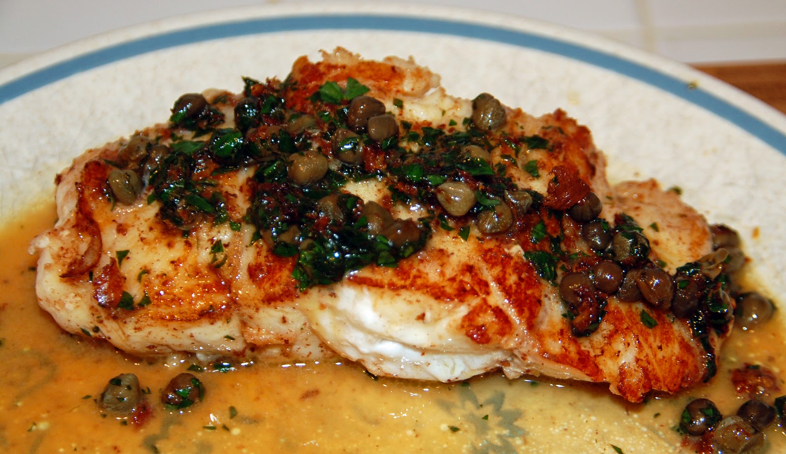 Southern Lady's Recipes Grouper Piccata