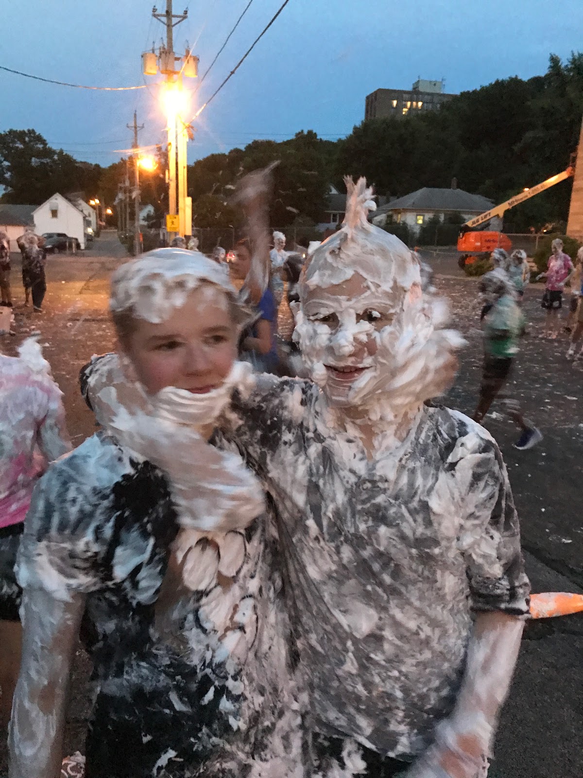 Raising Young Ones Wordless Wednesday Totus Tuus Shaving Cream WARS