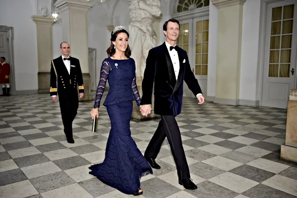 Queen Margrethe of Denmark hosted a gala dinner for the Danish art and culture at the Christiansborg Palace in Copenhagen