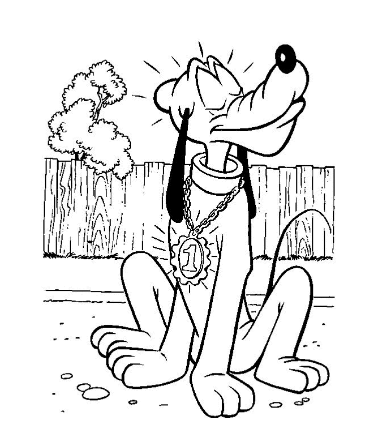 Coloring Pages Disney Animals 7 Disney Animal Pluto Coloring Pages To Print