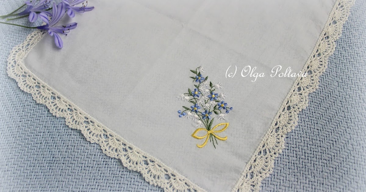 Lacy Crochet Lace Edging for a Handkerchief, Simple Crochet Pattern