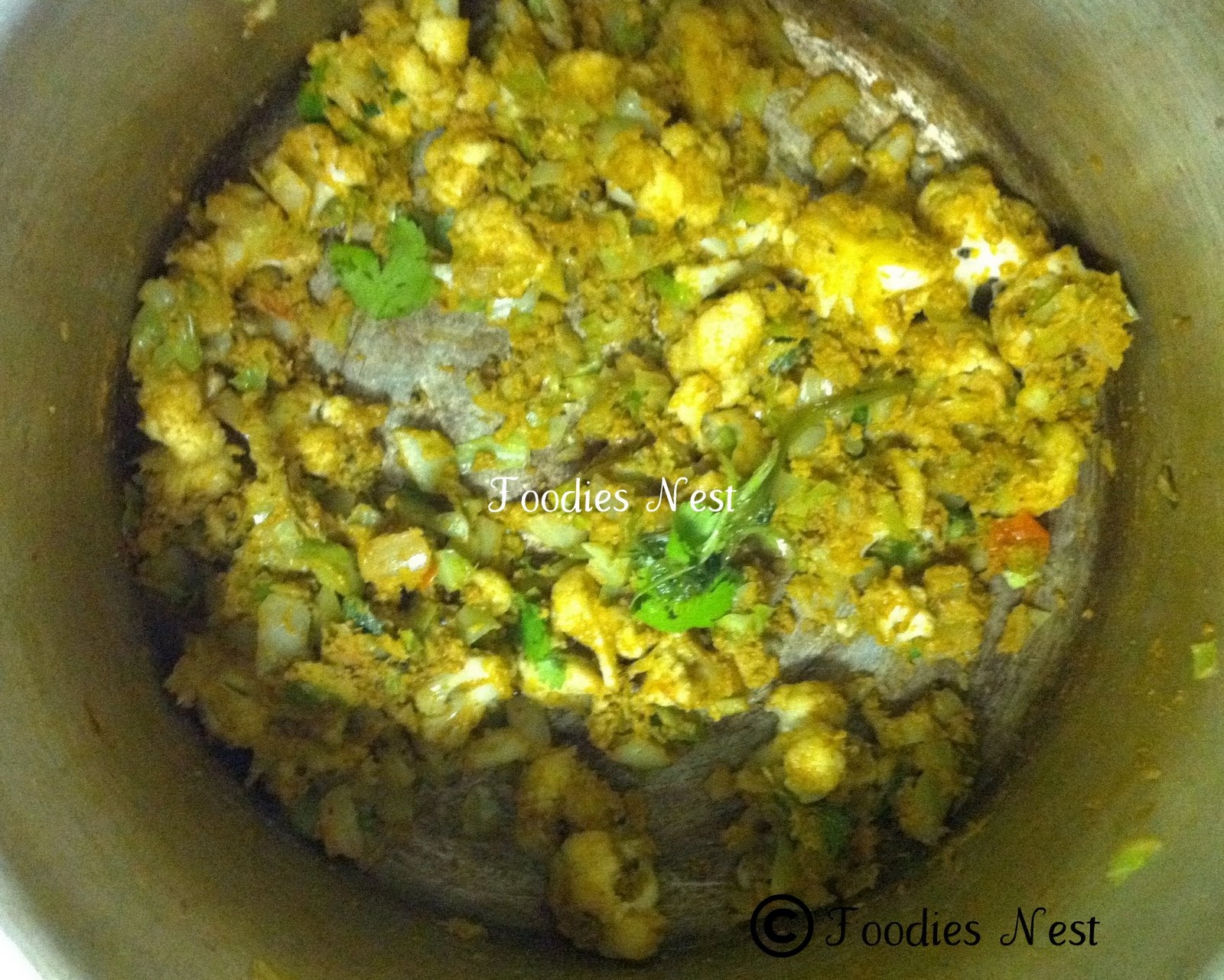 Foodies Nest CAULIFLOWER CABBAGE CURRY