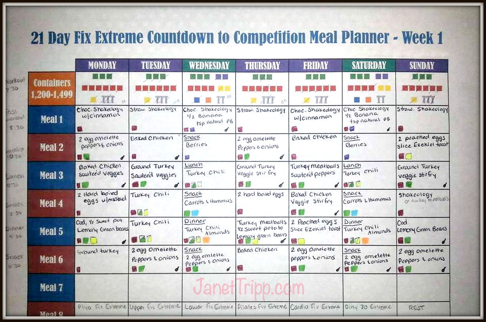 Day 1 Of The 21 Day Fix Extreme Countdown To Competition Meal Plan day-1-of-the-21-day-fix-extreme-countdown-to-competition-meal-plan