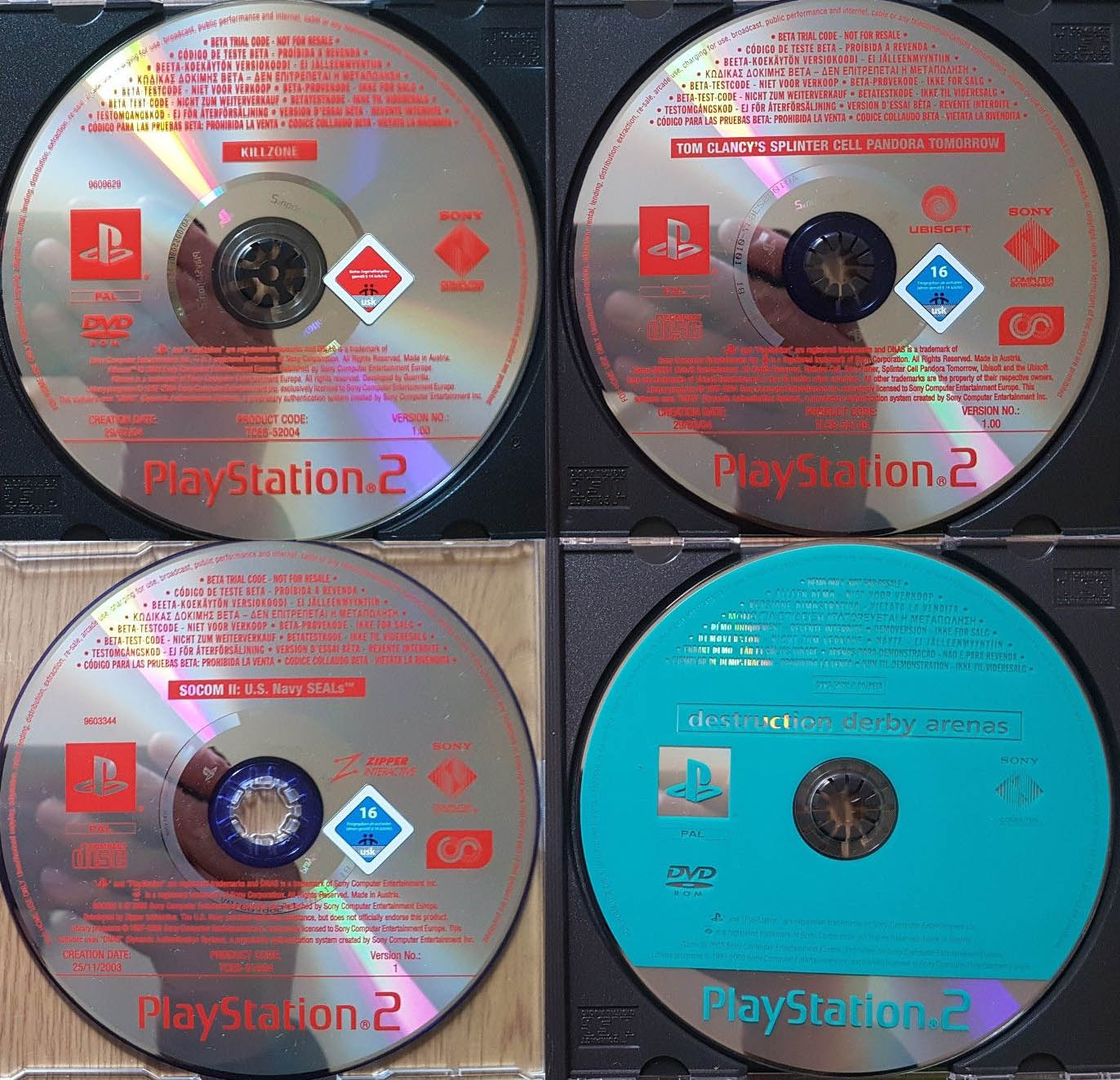 Video Game Preservation Collective: PlayStation 2: Online Beta Trial discs