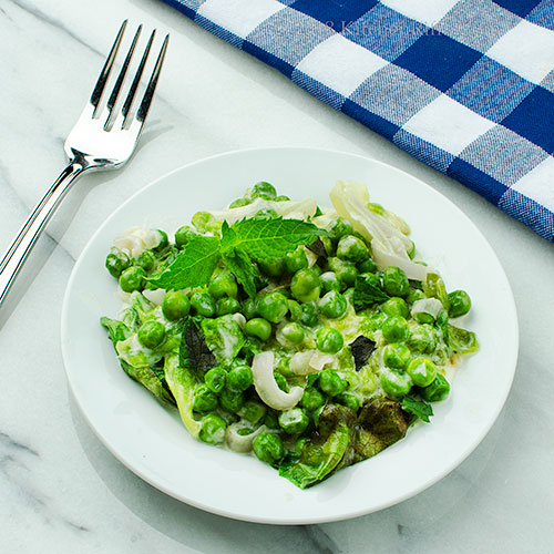 Kitchen Riffs FrenchStyle Braised Lettuce and Peas