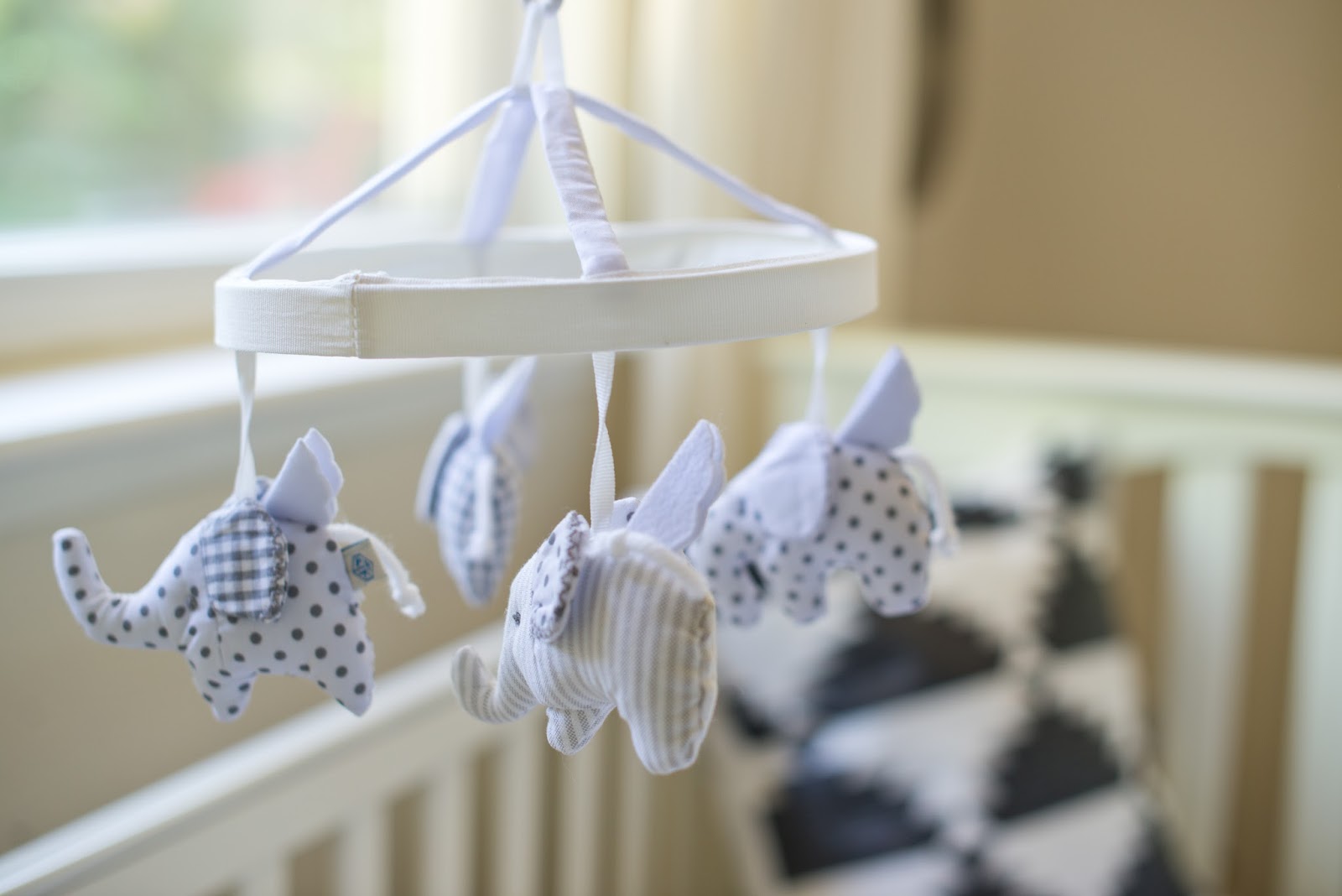 Domestic Fashionista Neutral Gray and White Boy Nursery