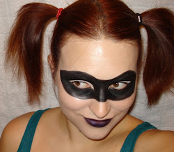 harley quinn halloween week face paint lips