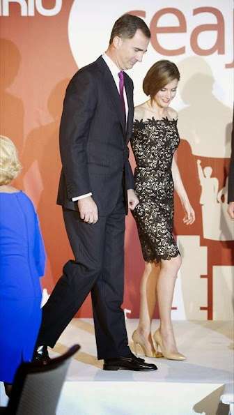 Prince Felipe and Princess Letizia attended the 'Young Businessman' National Awards 2014