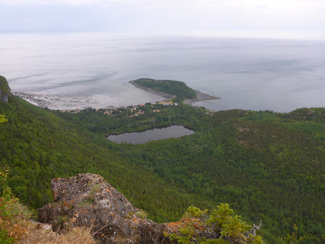 vue du sommet du Parc du Bic Québec