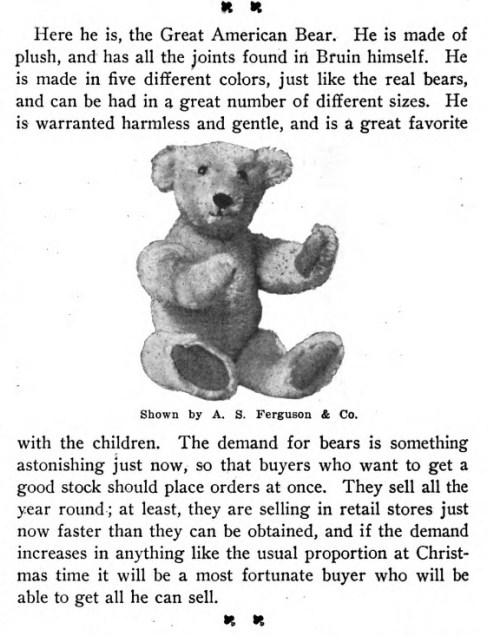 morris michtom teddy bear