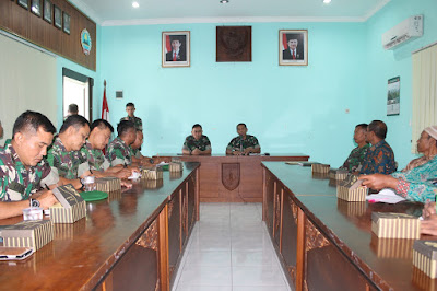 TIM PENGAWASAN DAN EVALUASI (WASEV) KODAM IV/DIPONEGORO KUNJUNGI KODIM SRAGEN