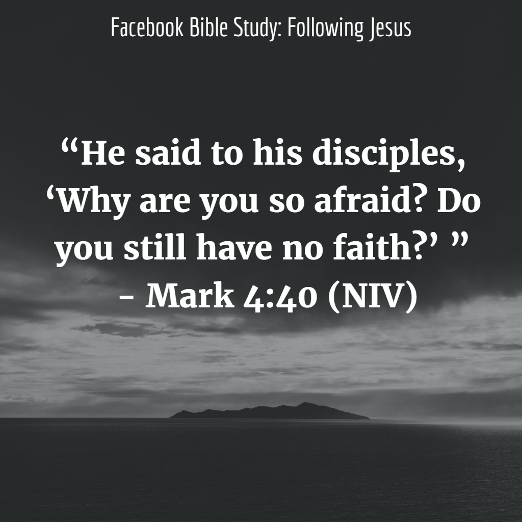 jesus talks about fear