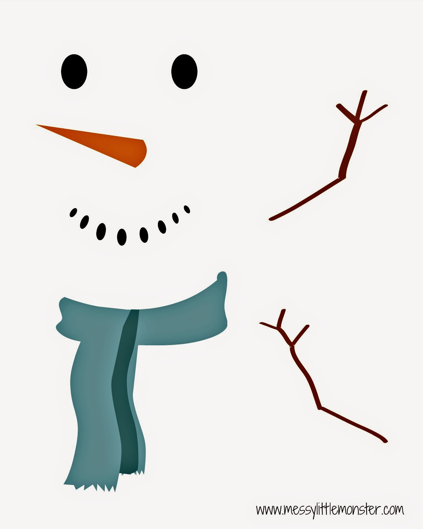 snowman printable