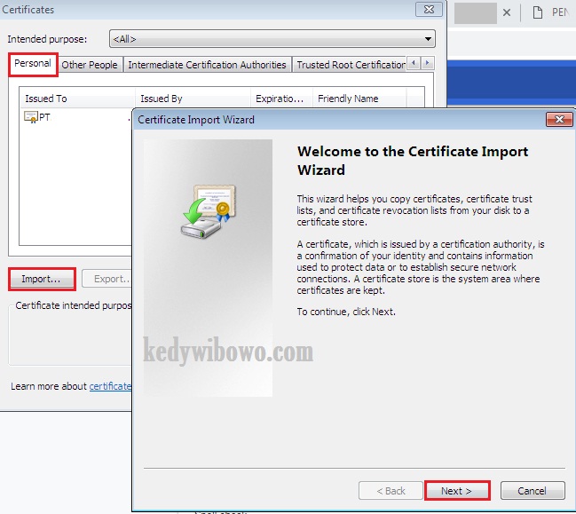 Cara Install Sertifikat Elektronik eFaktur di Google