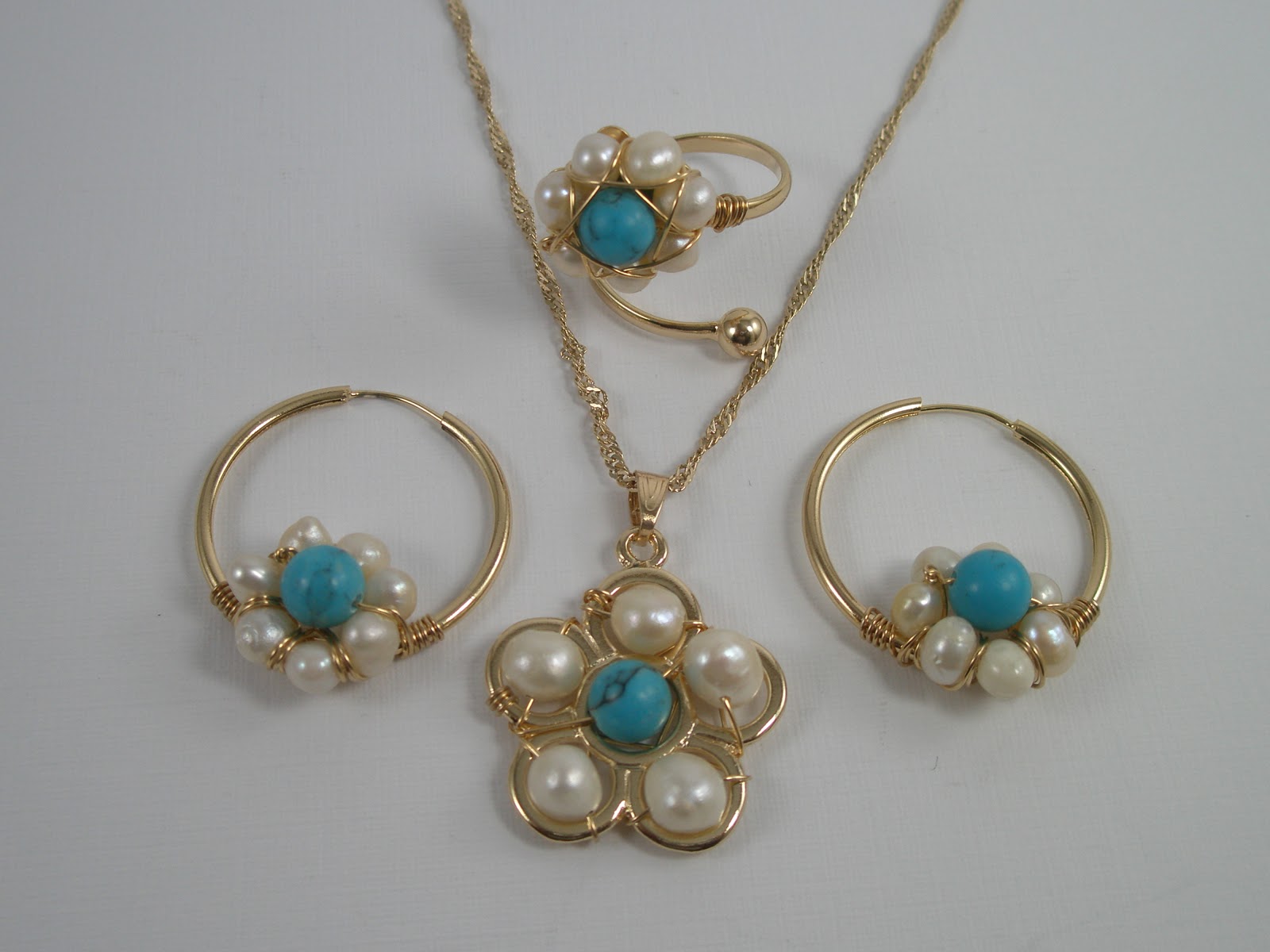 Collar Pendientes Pulsera Mujer Hipoalergénico Juego Joyas