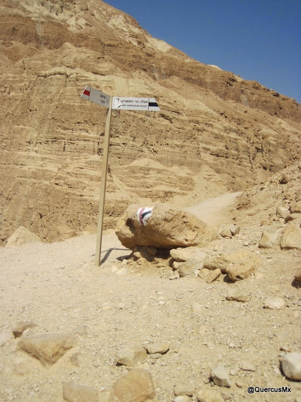 Ruta de ascenso B'nei Hamoshavim, camino de alta dificultad a la cima en Wadi Arugot