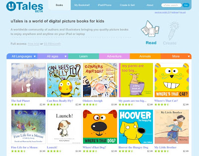 uTales website for storytellers and illustrators from around the world.