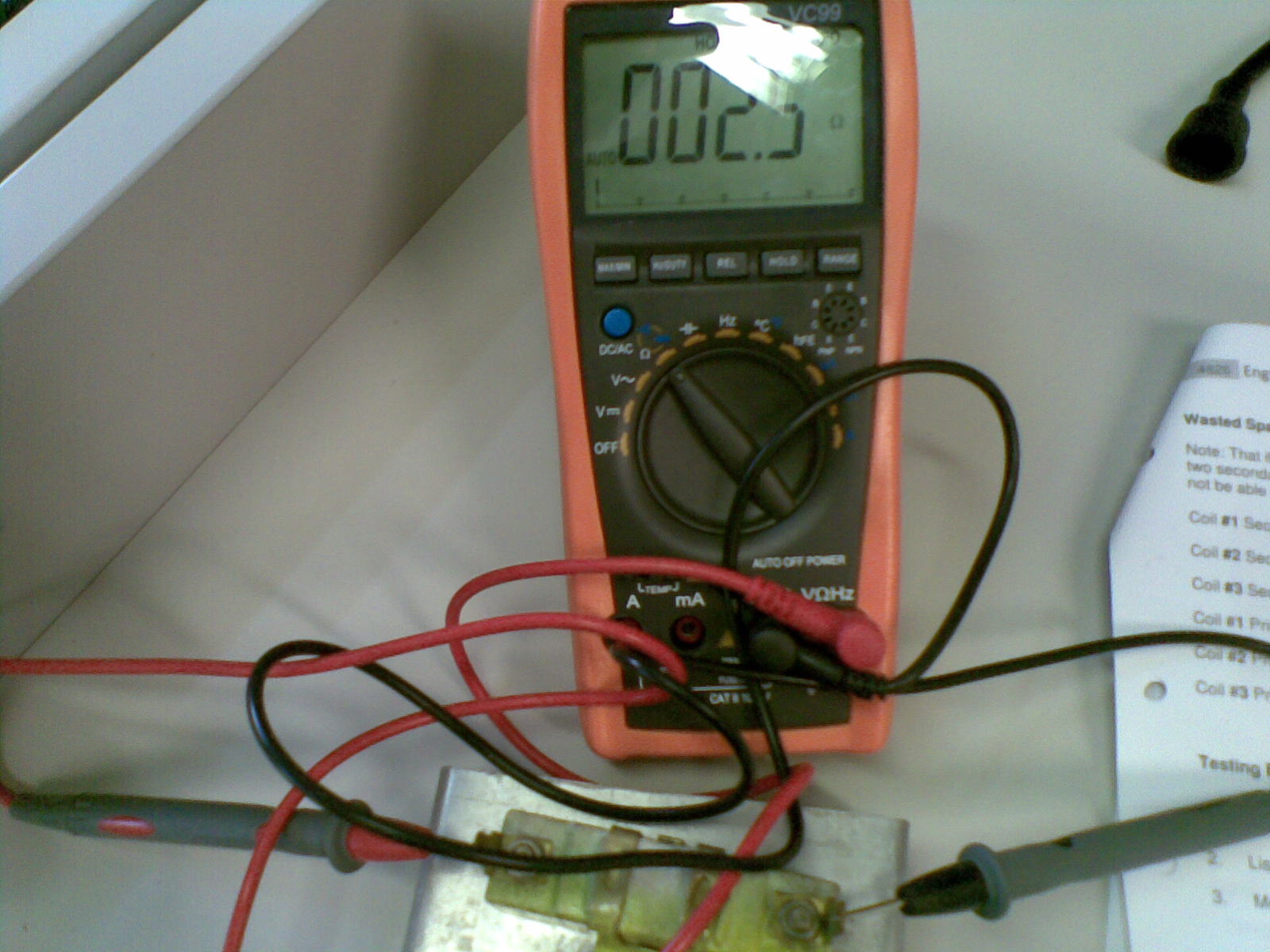 TTEC 4826 Engine Electronic Control System Testing igniton ciol