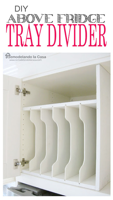 DIY - Inside Cabinet Plate Rack - Remodelando la Casa
