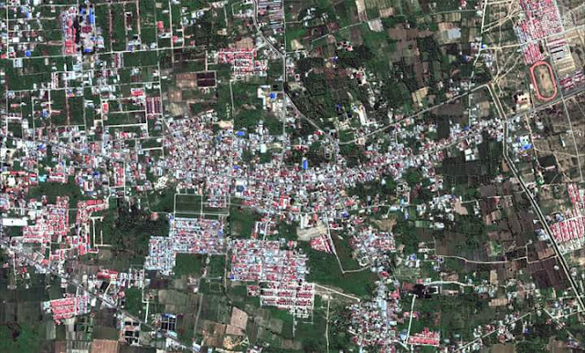 Foto Penampakan Satelit Petobo Palu Sebelum Gempa Tsunami 2018 