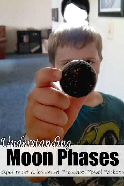 What Makes Moon Phases Kid Science Experiment Space Theme