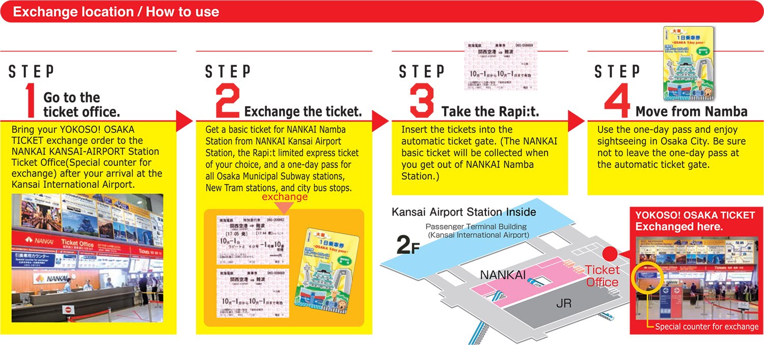 Yokoso Osaka Ticket Osaka, Japan Blue Moon (Travel Blog; Self travel / Backpack / One Day Trip)