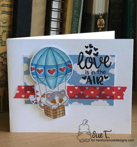 Love is in the air by Sue features Newton Dreams of Paris and Uplifting Wishes by Newton's Nook Designs; #newtonsnook