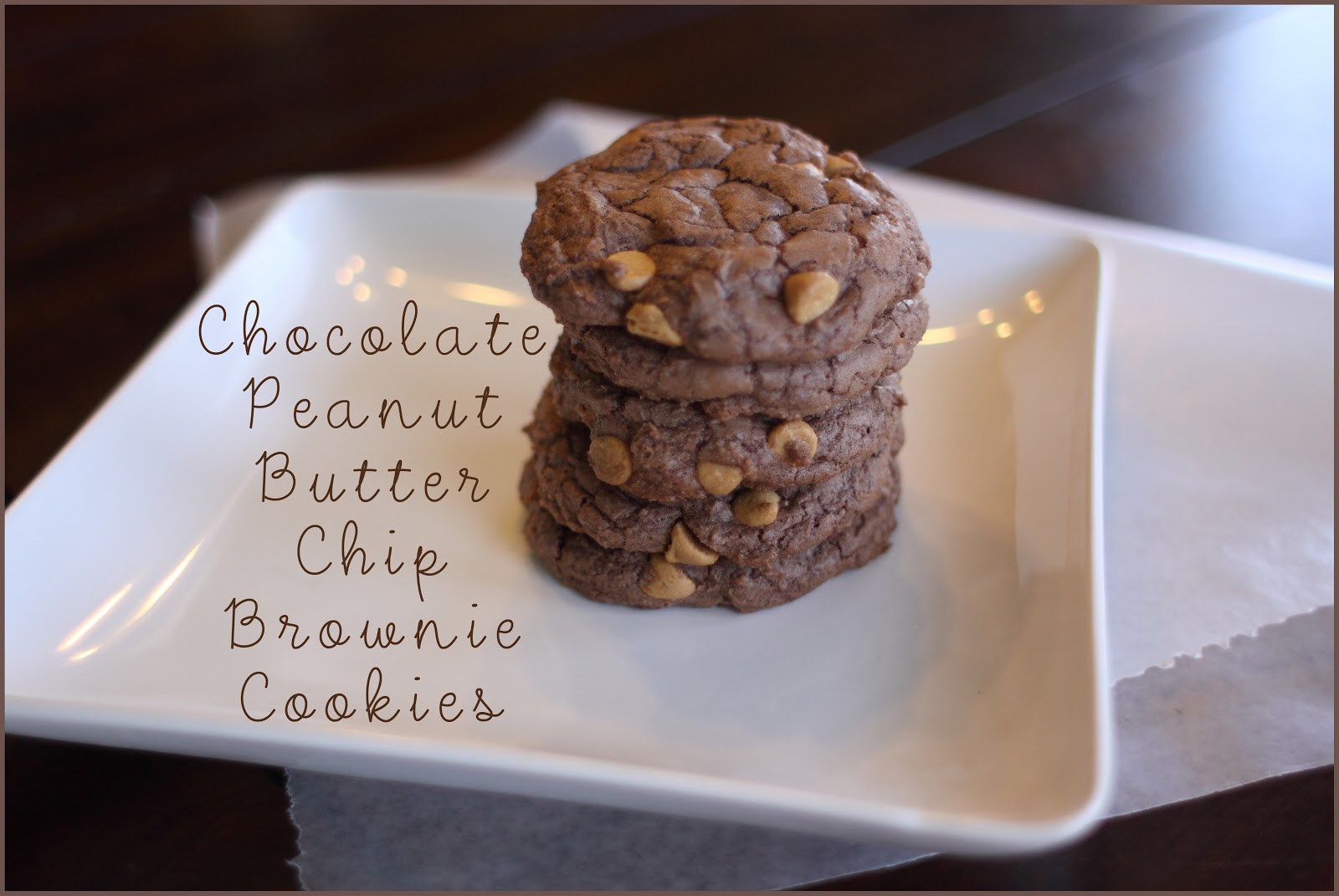 Chocolate Peanut Butter Chip Brownie Cookies A Sparkle of Genius