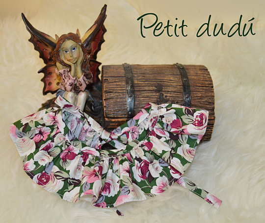 Cubrepañal y Cuello flores Niña Petitdudu Cubrepañal y Cuello flores Niña Petitdudu