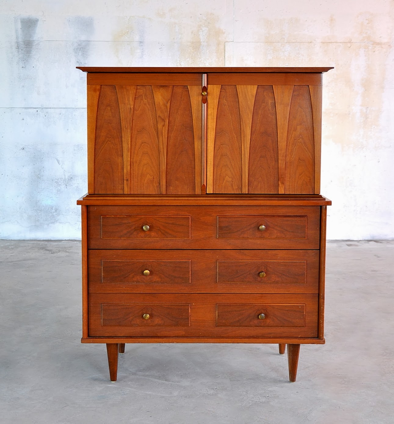 SELECT MODERN MidCentury Highboy, Chest of Drawers or Gentleman's Chest