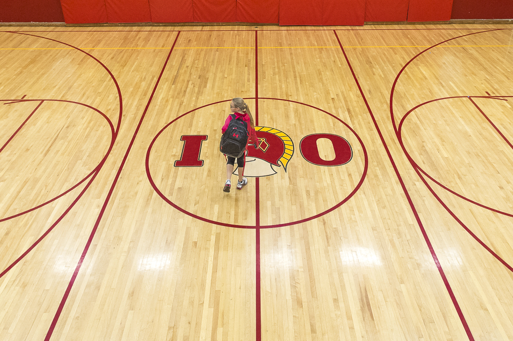 Hoosier Hardwood union school, west college corner