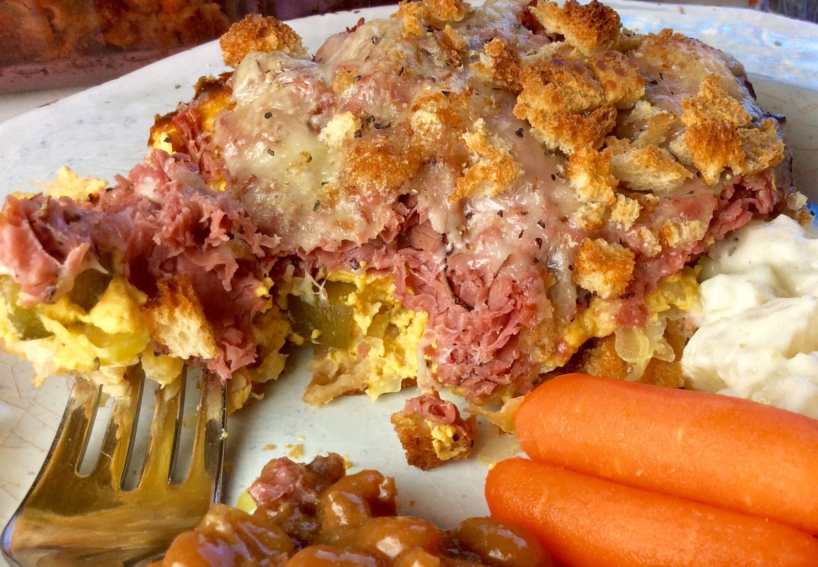 Food Fitness by Paige Healthy Reuben Casserole