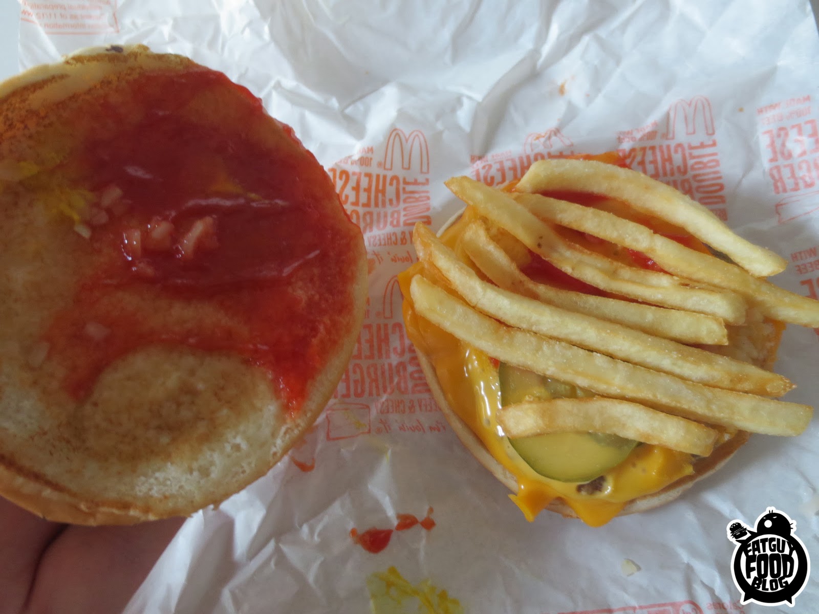 FATGUYFOODBLOG Burger King's Fry Burger and Satisfries FRENCH FRY