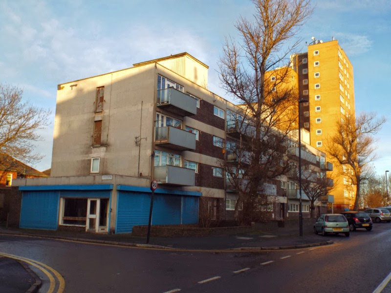 Photographs Of Newcastle Cowgate Roundabout and Shops