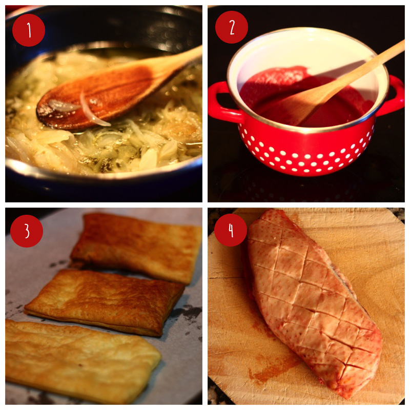 Magret de pato con salsa de frambuesa paso a paso