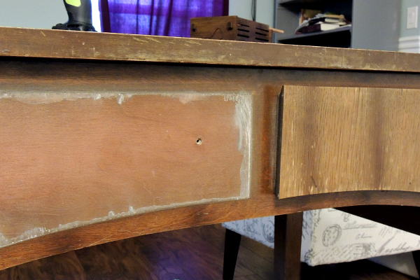 Refinishing a sewing table