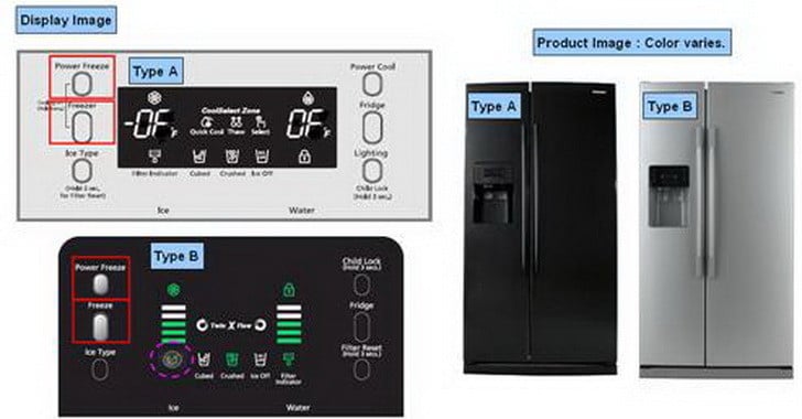 Control Panel Samsung Fridge Reset / Samsung Refrigerator