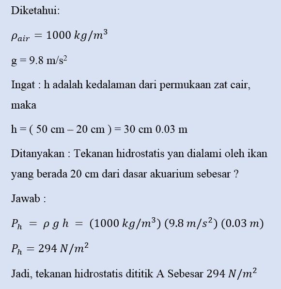 Contoh Soal Mekanika Fluida Dan Pembahasannya