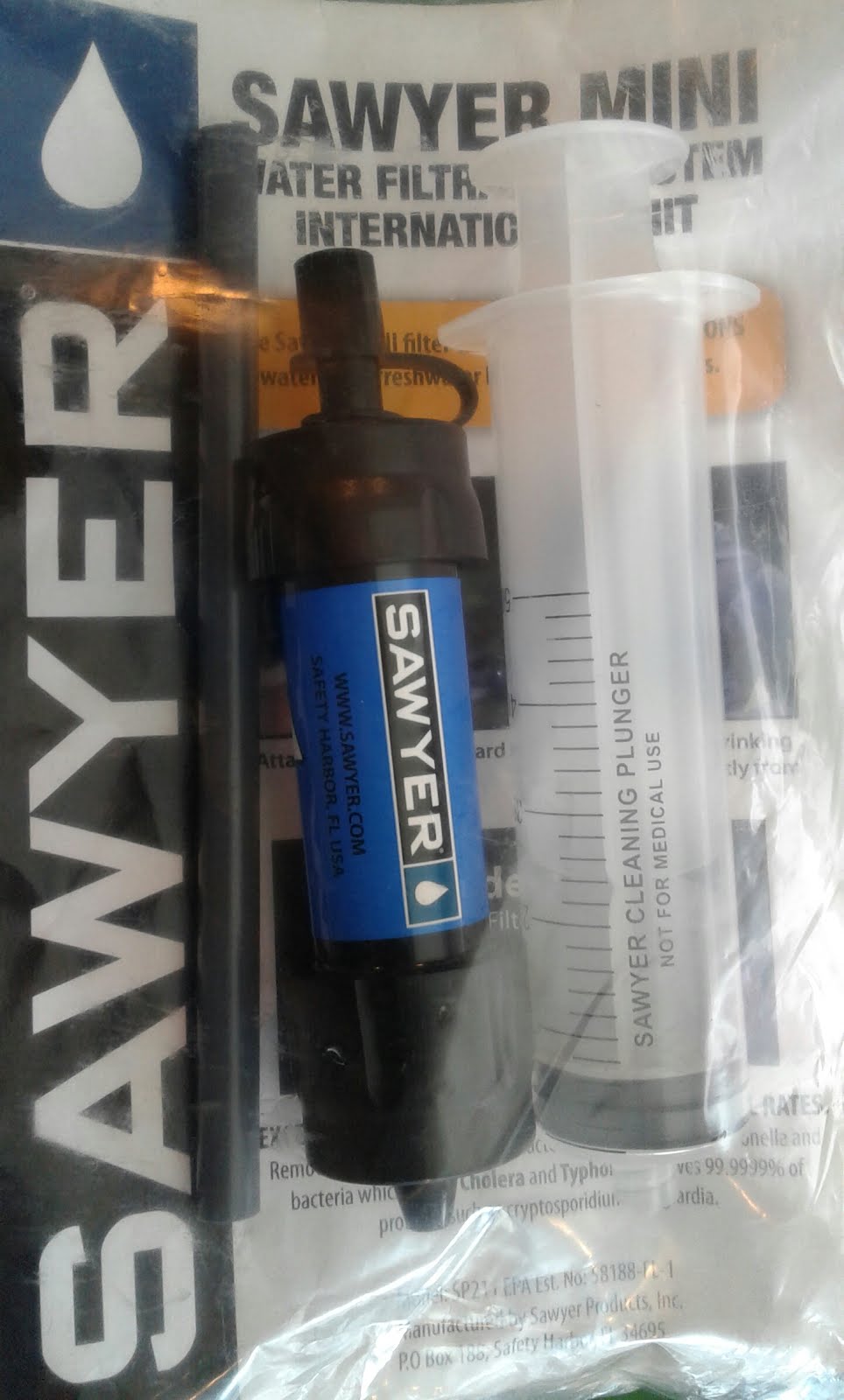 SAWYER portable water filter