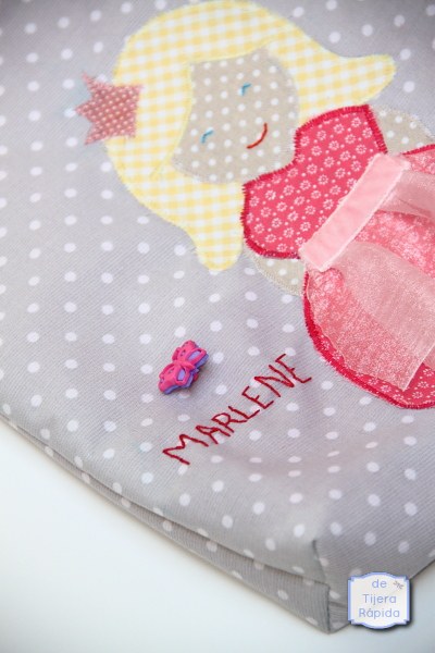 aplicaciones en tela princesa