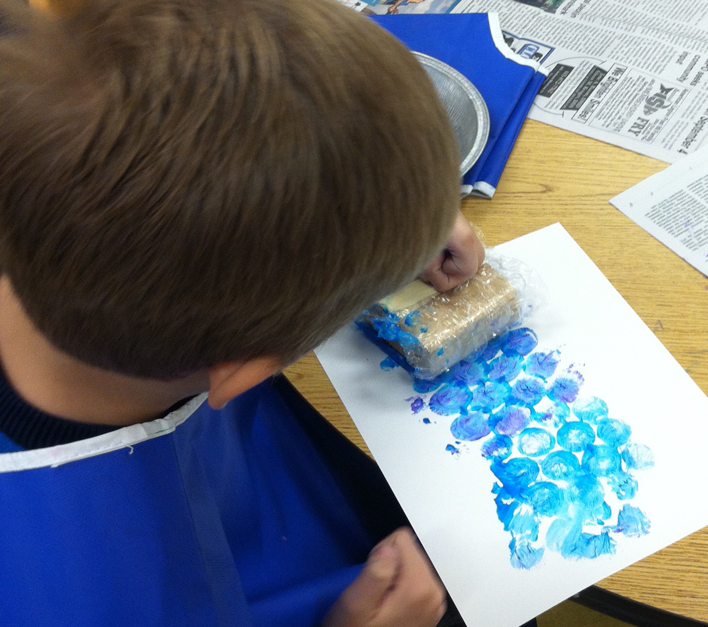 Brick by Brick Bubble Wrap "Rain"