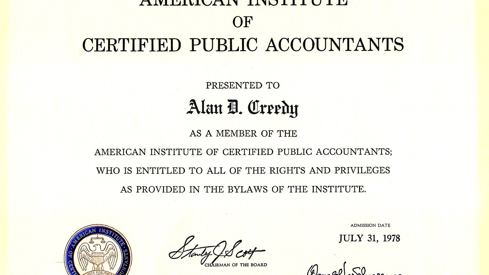 American Institute of Certified Public Accountants American Choices