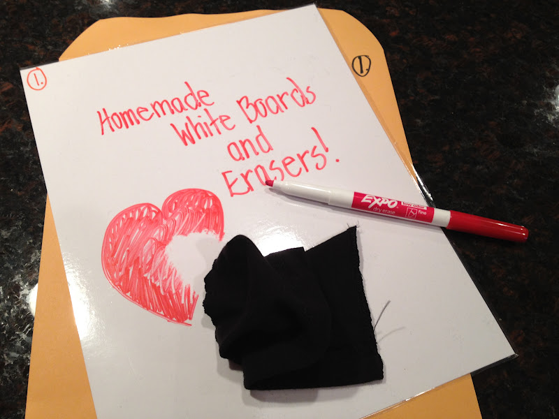 I Stole it, and Tweaked it, and Here it is! Homemade White Board