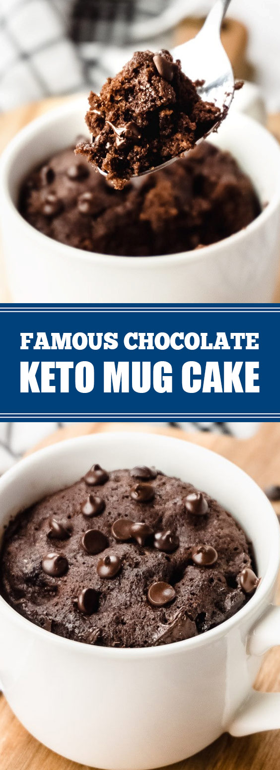 Famous Chocolate Keto Mug Cake #keto #mugcake